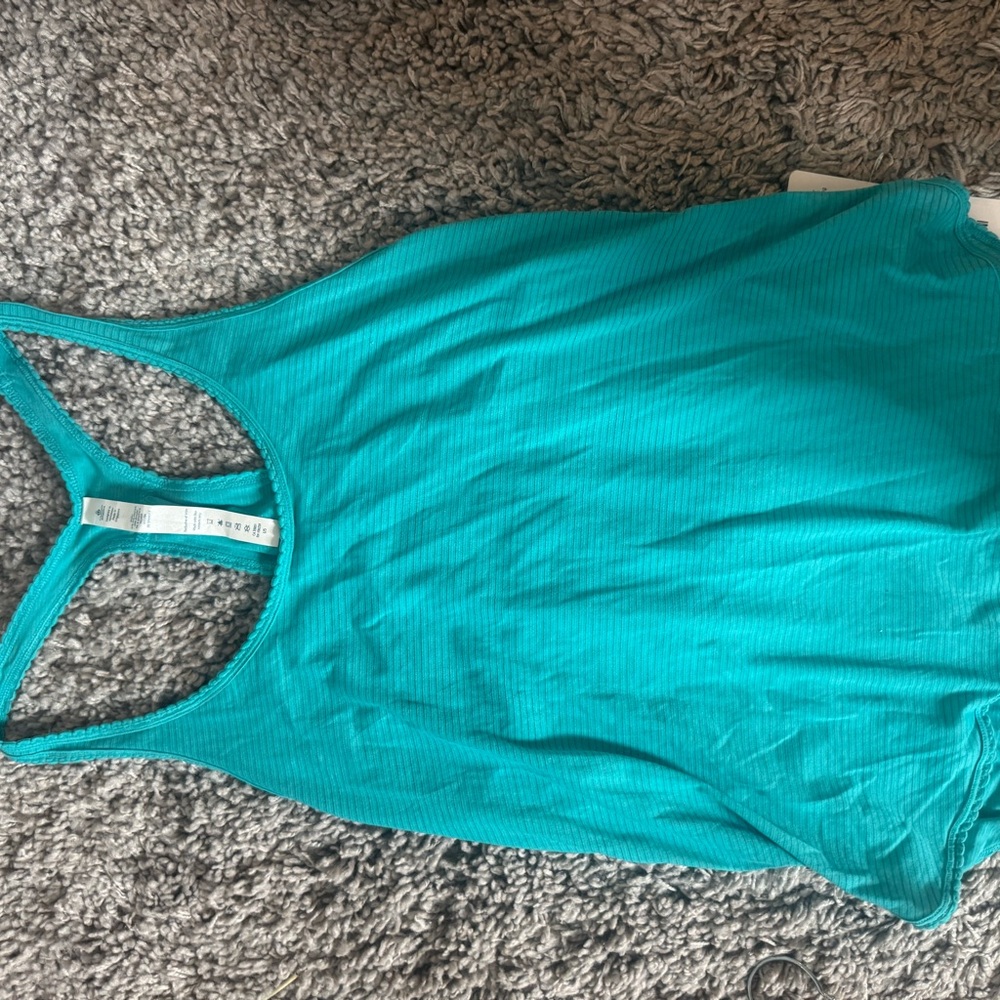 lululemon Teal Racerback Tank Top